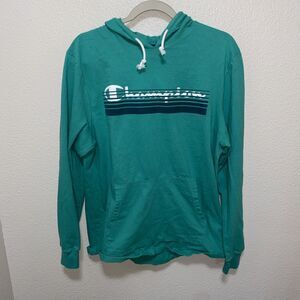 Champion Men’s Hoodie Size L Green